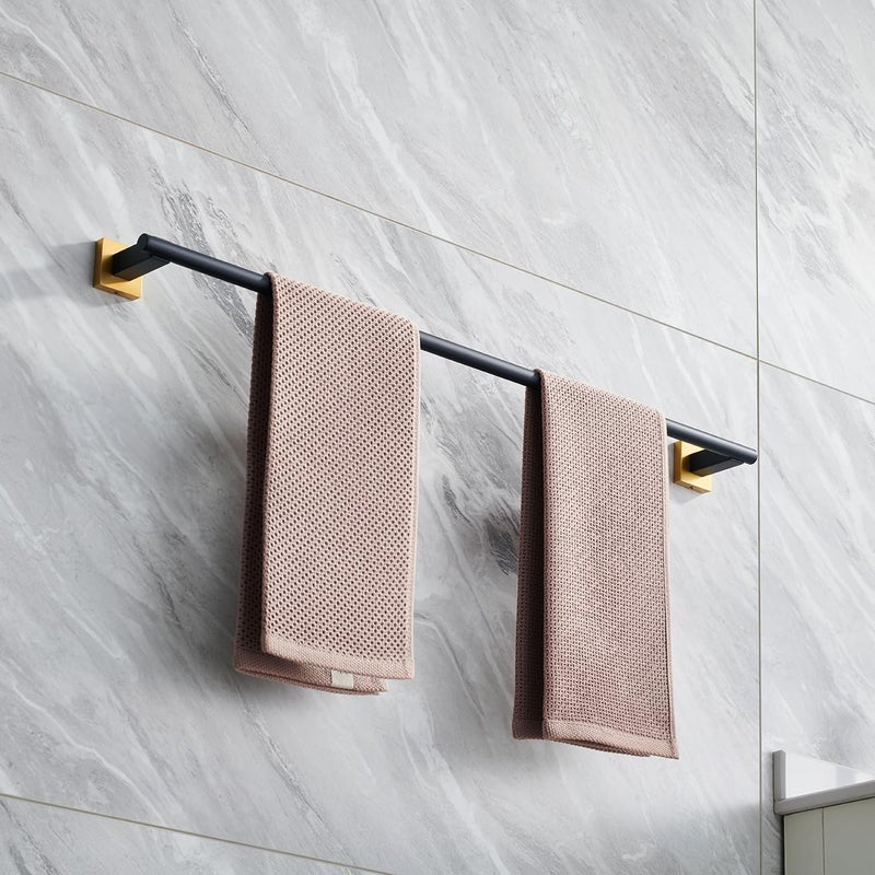 Miyili Matte Black 30" Towel Bar SUS 304 Stainless Steel Towel Holder for Bathroom or Kitchen Wall Mount - Image 4